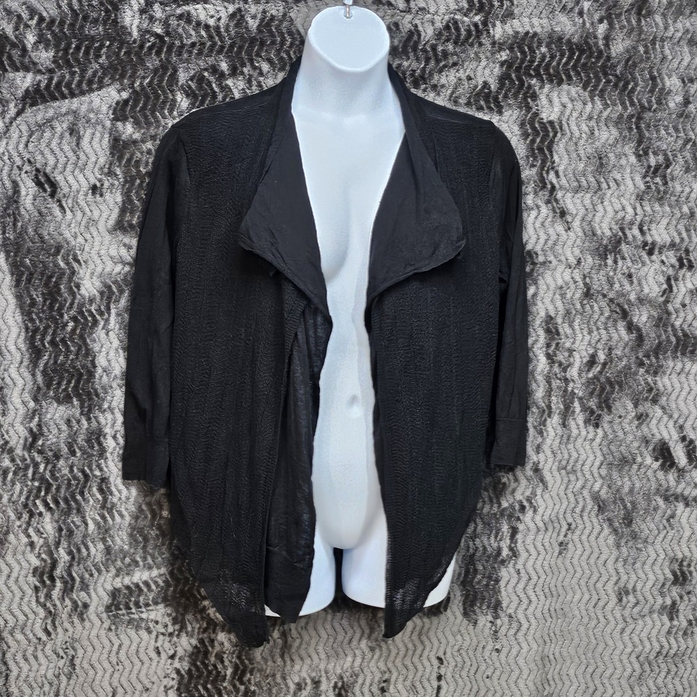 Ralph Lauren Drape Front Cardigan Womens XL Linen Blend Capsule Sustainable Chic